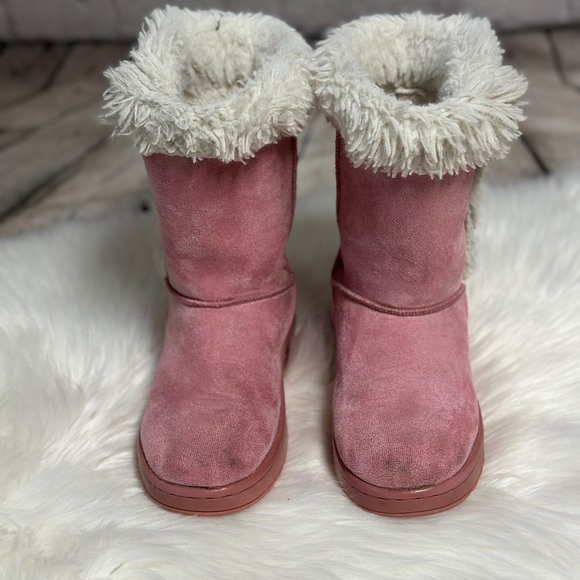 SO Pink Winter Boots with White Fur Lining - Picture 1 of 8